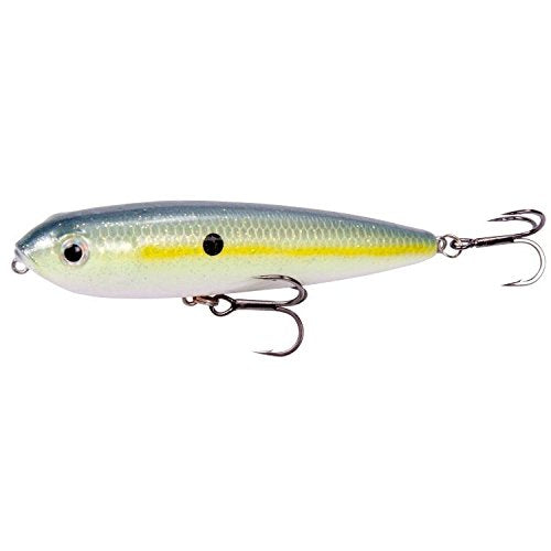 Strike King KVD Sexy Dawg Junior Fishing Lure, 3/8 oz, 3.75", Premium Topwater Lure - color: Chartreuse Sexy Shad, size: 3.75" (3/8 oz)