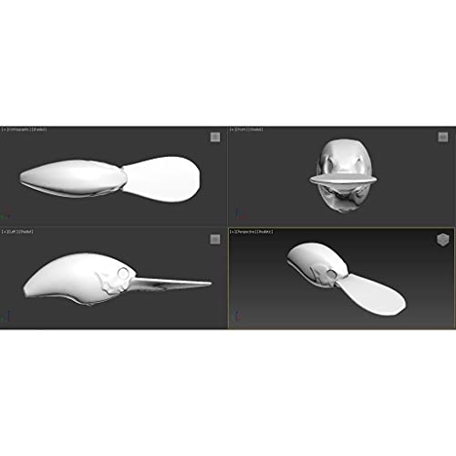 Blank Unpainted Minnow Crankbait Topwater Lipless Jerkbait Fishing Lures - color: UPC733