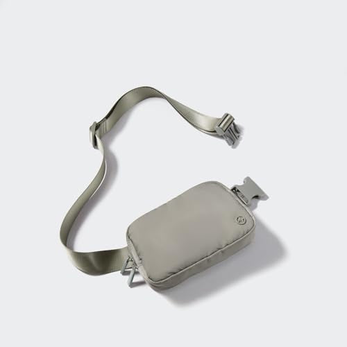 Pander Two Way Zipper Fanny Pack Nylon Everywhere Belt Bag for Women, Water Repellent Waist Packs, Crossbody Bags with Adjustable Strap (Grey Sage). - color: Grey Sage