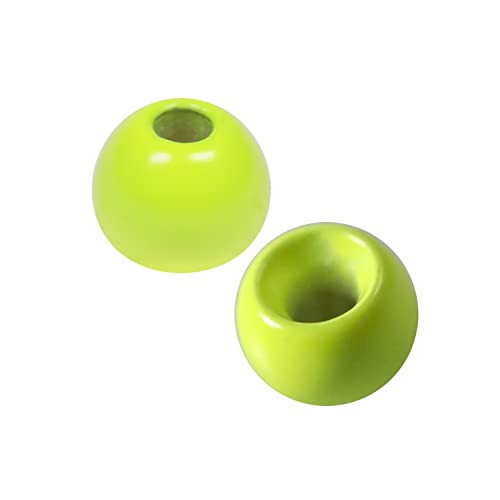 25 Pack 27 Colors 1.5-6.4mm Cyclops Tungsten Beads for Fly Tying - color: Chartreuse, size: 2.0mm(5/64'') 25 Pack