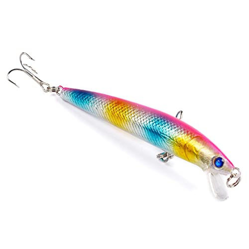 10pcs Minnow Fishing Lures Crankbaits, Fishing Hard Baits Swimbaits, Minnow Lures Topwater Lures Baits