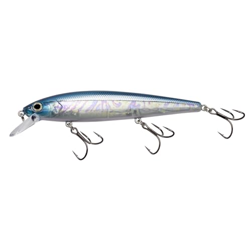 Strike King KVD Elite 300 Jerkbait Hard Bait Fishing Lure, Dives 4-7 Feet, Weight Transfer System - color: Pro Blue Flash, size: Hook Size 4
