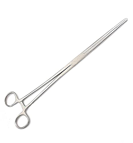 12" Long Straight Hemostat Forceps - Stainless Steel Locking Tweezer Clamps - Ideal Hemostats for Nurses, Fishing Forceps, Crafts and Hobby by G.S Online Store - size: 12", style: Straight