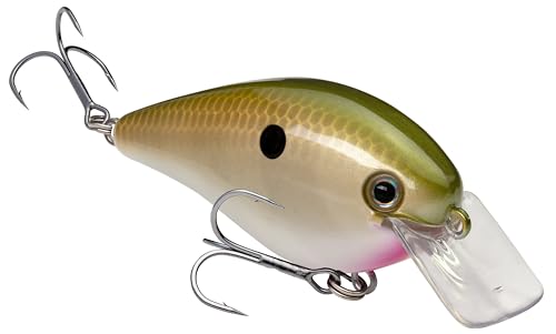Strike King KVD 1.5 Hard Knock Fishing Lure, 3/8 oz, 3D Lifelike Eyes - color: Tennessee Shad, size: 3/8oz