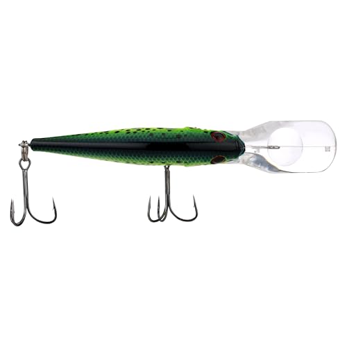 Berkley Flicker Shad Fishing Lure, Black Gold, 1/2 oz, 3 1/2in | 9cm Crankbaits, Size, Profile and Dive Depth Imitates Real Shad, Equipped with Fusion19 Hook - color: Black Gold, size: 3 1/2in - 1/2 oz