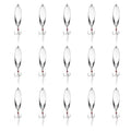 Fishing Spoons Lures, Metal Saltwater Treble Trout Lures Jigging Spoon with Treble Hooks Spinner Baits for Freshwater - color: Silver, size: 14g / 1/2oz