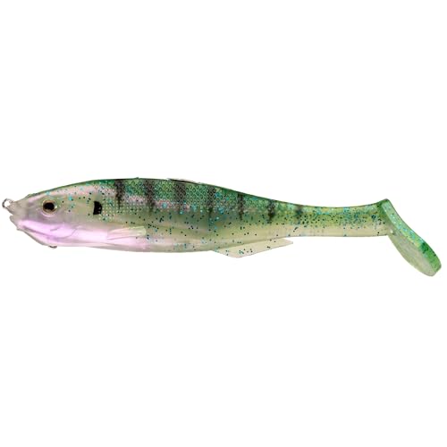 Strike King Final Copy Weedless Fishing Lure, Pre-Rigged Soft Plastic Swimbait - color: Phantom Bluegill, size: 4.75"