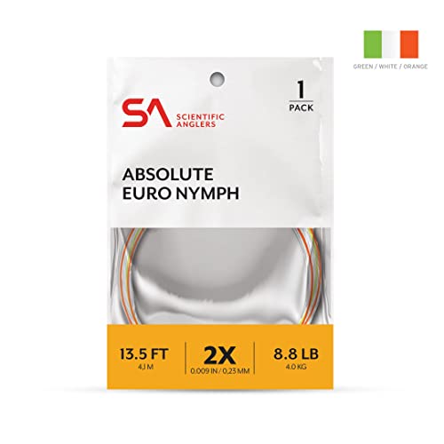 Scientific Anglers Absolute Euro Nymph Leader - size: 30 ft, 2X