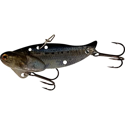 1 1/2oz - Blitz Blade - Blade Bait for Walleye, Lake Trout, COHO Salman, Pike, Musky Made in USA 100% Zinc Alloy - color: 6 Lure Combo