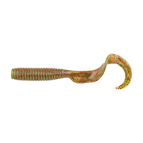 Berkley Gulp! Grub Saltwater Fishing Soft Bait - color: Motor Oil Red Fleck, size: 6- Inch