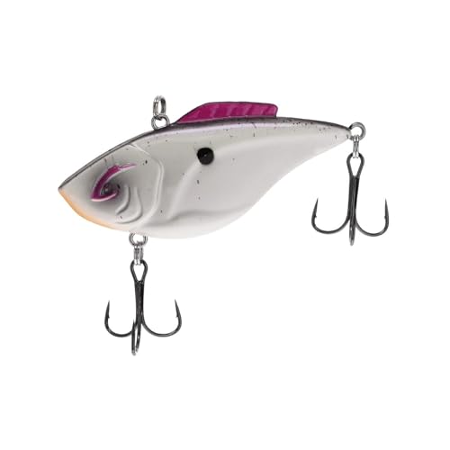 Bill Lewis Hammer-Trap - Freshwater Lifelike Lipless Crankbait Fishing Lure with Mustad Triple Grip Hooks, 3/8 Oz - 5/8 Oz - color: Purple Nurple, size: 3/8 OZ