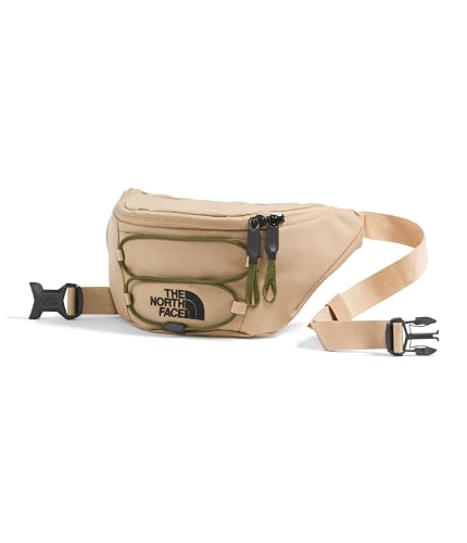THE NORTH FACE Jester Lumbar Pack | Fanny Pack With Water Repellent Finish, 2.2 Liters, Crossbody Adjustable Strap - color: Khaki Stone/Forest Olive