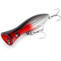 6.2 Inch 2.73 oz Saltwater Topwater Popper Fishing Lures with 3/0 4X Strengthened BKK Treble Hooks, Through-Wire for Strength & Durability, Target GT, Tuna, Sea Bass, Marlin - color: B1-2.73OZ-6.2''
