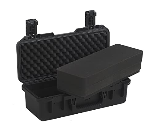 MEIJIA Premium Waterproof Hard Camera Case,Hard Case with customizable fit foam,Full Protection with Light&Convenient Design,Elegant Black (18.3"x8.4"x6.7") - size: 18.3"x8.4"x6.7"