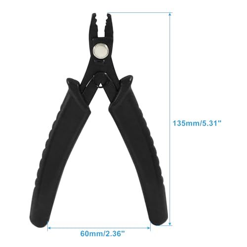 Bead Crimping Pliers, Black | Jewelry Crimper Tool, For Jewelry Beads, DIY Craft - color: Black, size: Bead Crimping Pliers