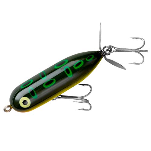 Heddon Torpedo Prop-Bait Topwater Fishing Lure with Spinner Action - color: Bullfrog, size: 3/8 oz (2 1/2 Inch)