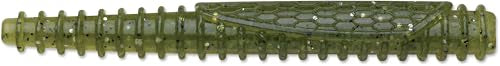 CrushCity Ned BLT Soft Plastic Ned Rig Stick Bait, Compact Finesse Worm for Mushroom Jig Heads & Pressured Bass - color: Baby Bass, size: 3"