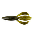 Berkley PowerBait Pit Boss Fishing Soft Bait - color: Green Pumpkin, size: 4" (8 Count)