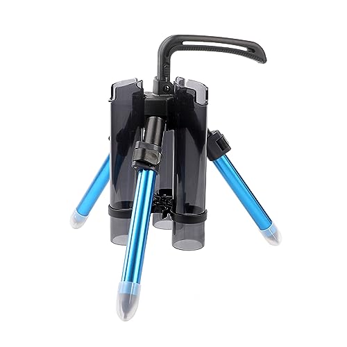 3-Tude Portable Fishing Rod Holder - Stand Holds Up to 3 Rods, Outdoor Fishing Gear Equipment Organizer - color: Short-Bule