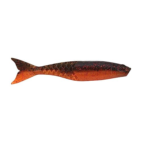 Berkley PowerBait PowerStinger Fishing Soft Bait - color: Watermelon Copper/Orange w/Red, size: 3 1/2"