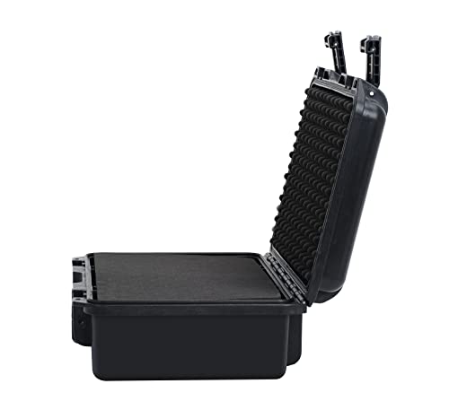 MEIJIA Premium Waterproof Hard Camera Case,Hard Case with customizable fit foam,Full Protection with Light&Convenient Design,Elegant Black (16.19"x12.69"x6.62") - size: 16.19"x12.69"x6.62"