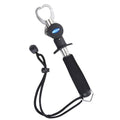 Fish Gripper with Scale – 33 lb Stainless Steel Fish Lip Gripper, EVA No-Slip Handle, Quick-Release Fish Lip Clamp, Adjustable Wrist Lanyard for Kayak, Boat & Bank Fishing