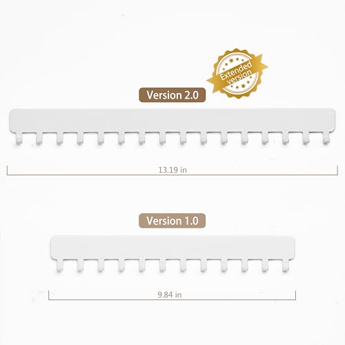 bussdis adhesive necklace hook necklace hanging storage white upgrage Extended - color: White, size: 13.19 inch