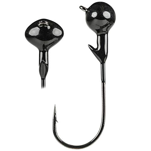 Strike King Tour Grade Football Shaky Head Bait - color: Black, size: 1/4oz