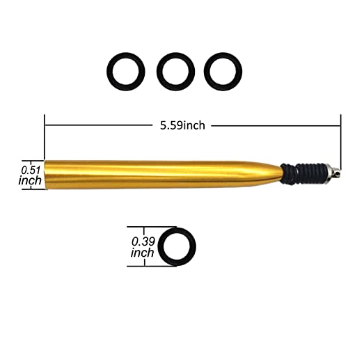 Wacky Rigging Tool, Fishing Bait Rigs, Wacky Rig Ring Tool with 70PCS Worm O-Rings, Wacky Worm Kit for Senko Neko Finesse Stick Soft Baits - color: Gold