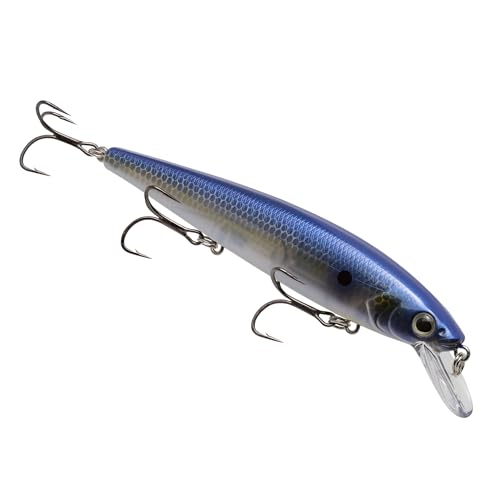 Strike King KVD Elite 300 Jerkbait Hard Bait Fishing Lure, Dives 4-7 Feet, Weight Transfer System - color: Pro Blue Glimmer, size: Hook Size 4
