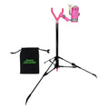FISHIN' STIX Ready to Fish Kit - Includes 30" Rod Holder, All Terrain Stand Tripod and Bite Alarm - style: Pink