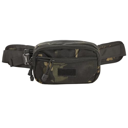Concealed Carry Fanny Pack, Tactical Waist Bag | Tactical fanny pack with concealed gun holster for running & EDC. CCW waist bag for men and women, Black Camo - color: BLACK CAMO