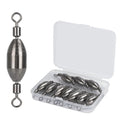 THKFISH Brass Fishing Sinker Swivel, 5 Size Trolling Sinkers Swivel Weights Quick Set Up Lead Fishing Sinker with Inner Swivel Rolling for Fishing Saltwater Freshwater,1/32-1/2 OZ - size: 1/2OZ-10PCS