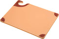 San Jamar Saf-T-Grip Plastic Cutting Board with Safety Hook, 9" x 12" x 0.375", Brown - color: Brown