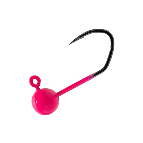 Fly Tying Sickle Jig Heads - color: Pink, size: 1/8 OZ 50PCS