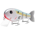 BASSROCK Topwater Fishing Lures for Bass Pike Salmon Floating Swimbait Jointed Crankbait Freshwater Saltwater 4.9in/1.76oz RK1001 - color: Threadfin, size: 4.9in/1.76oz