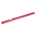 Alumicolor 3611-4 Aluminum Combination Pocket Scale With Clip, 6IN, Red - color: Red, size: 6 Inch, style: Combination With Clip