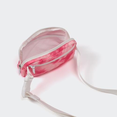 Pander Two Way Zipper Fanny Pack Nylon Everywhere Belt Bag for Women, Water Repellent Waist Packs, Crossbody Bags with Adjustable Strap (Cloud Pink) - color: Cloud Pink