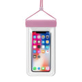 1PCS Waterproof Phone Case - Universal Fit for iPhone 14/13/12 & Android Phones - Submersible Up to 100ft for Kayaking, Fishing, Rain,etc.(Black/White/Pink) (Pink) - color: Pink
