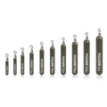 10 Pack Tungsten Skinny Drop Shot Weights, Pencil Sinkers with Round Eye for Free Rig & Finesse Bass Fishing, Drop Shot Rig Weights - color: Green Pumpkin, size: 1/2oz - 10 Pack