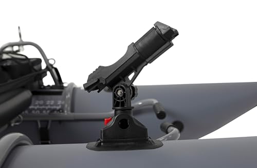 Caddis Sports Rod Holder – Adjustable Fishing Rod Holder for Float Tubes, Pontoon Boats, Fits Fly, Spinning & Casting Rods by Caddis - color: Platinum Rod Holder