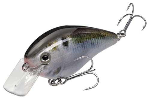 Strike King KVD 1.5 Hard Knock Fishing Lure, 3/8 oz, 3D Lifelike Eyes - color: Natural Shad, size: 3/8oz