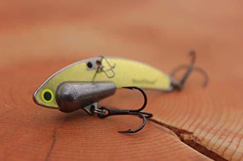 SteelShad - Heavy Series 1/2 oz. Bass Fishing Lures - Lipless Crankbait for Freshwater Fishing - Perfect for Smallmouth & Largemouth Bass, Walleye, Pike & Trout - Heavy Series - color: Gold