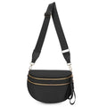 Checkered Crossbody Bum Bags for Women Nylon Checkered Purse Checkerboard Fanny Pack - color: D01-black