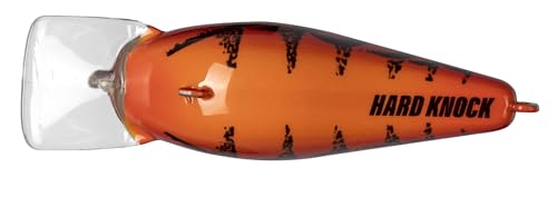 Strike King KVD 1.5 Hard Knock Fishing Lure, 3/8 oz, 3D Lifelike Eyes - color: Delta Red, size: 3/8oz