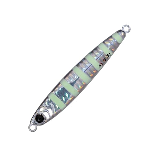 Major Craft Tungsten Jig Jigpara Tactical TG 1.8 oz (50 g), 4.3 oz (120 g), 5.3 oz (150 g), 6.3 oz (180 g) - color: #7 ZEBRA GLOW, style: 40g