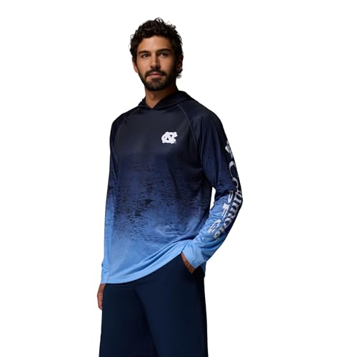 Columbia Men's Collegiate Super Terminal Tackle Hoodie - color: Nc - Collegiate Navy/White Cap, size: X-Large