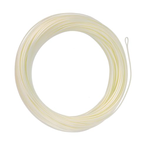 EUPHNG All-Purpose Fly Line Floating Trout Fishing Line Welded Loop Line ID Weight Forward Fly Fishing Line 100FT - color: Milk White, size: WF4F