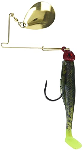 Strike King Redfish Magic Saltwater Spinner, Watermelon/Red Head - color: Watermelon Chartreuse Tail/Red Head, size: 1/4oz
