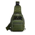 Viriber Tactical Backpack, Waterproof Military Cross-body Molle Sling Shoulder Backpack Chest Bag for Outdoor Every Day Carry Green - color: Green